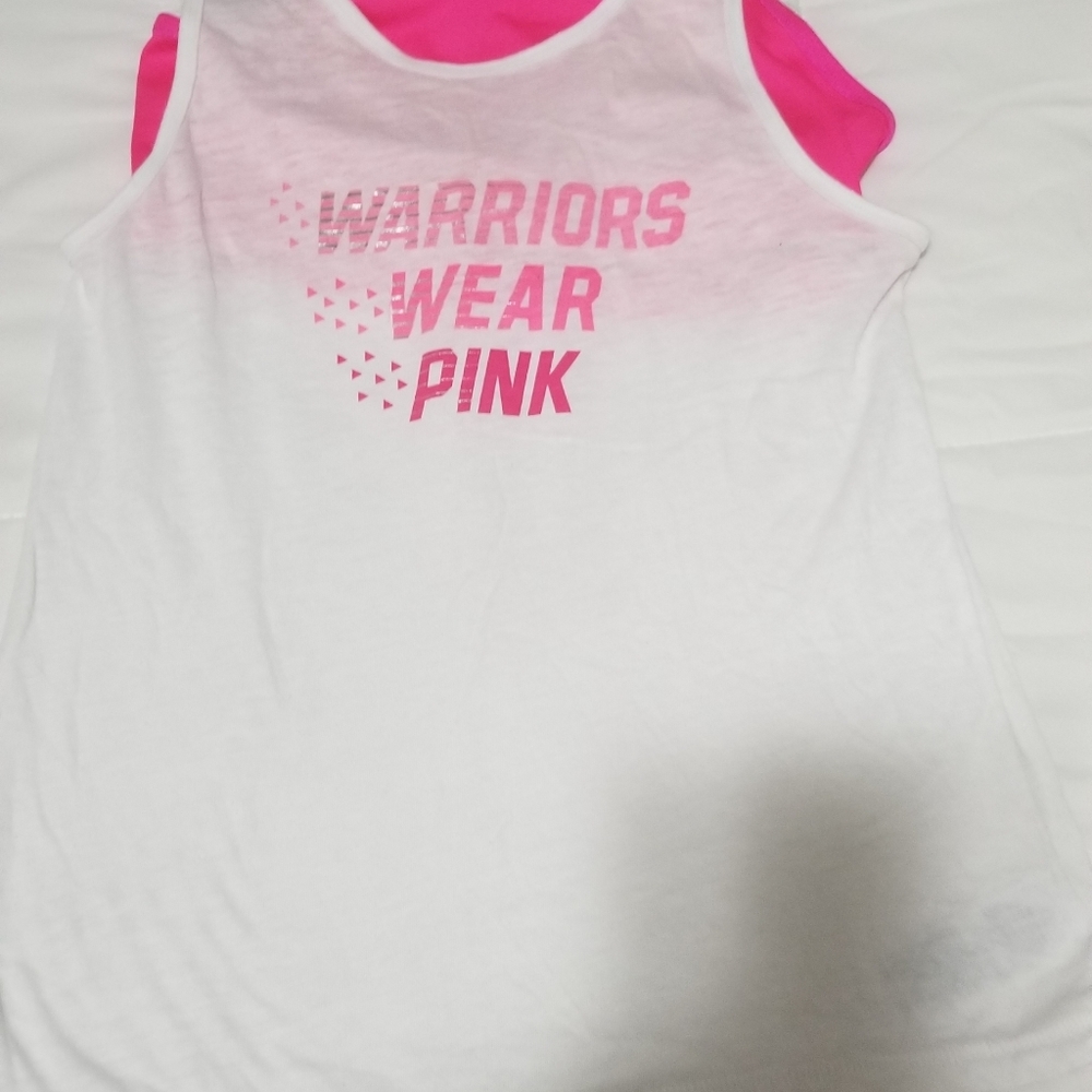Girls top with attached sports bra.